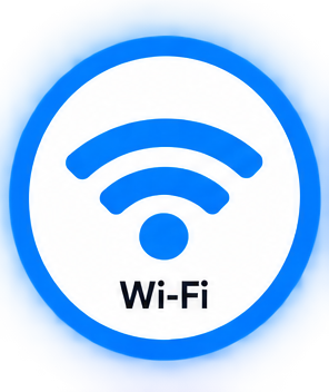 Connects via Wi-Fi